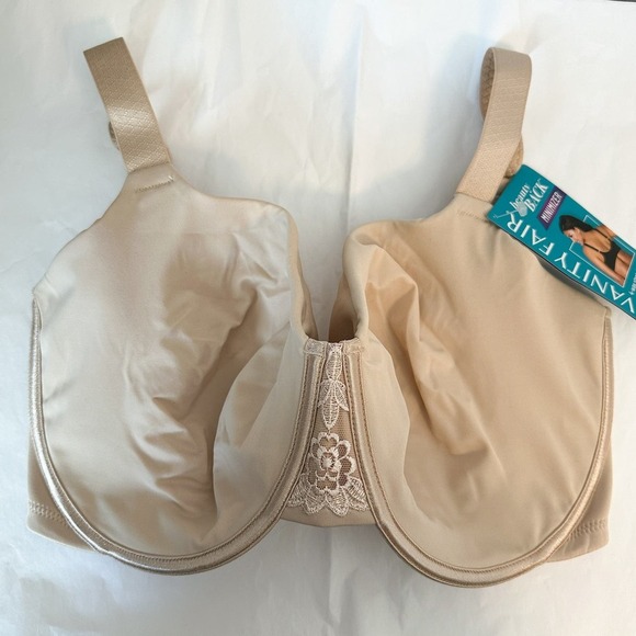 Vanity Fair Beauty Back Minimizer Tan Nude Bra NWT Size 34G - Picture 3 of 7